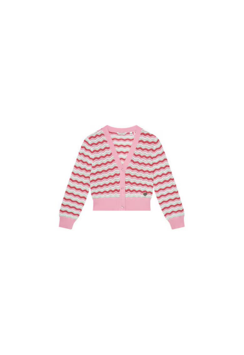 GUESS Cardigan tricotat din bumbac