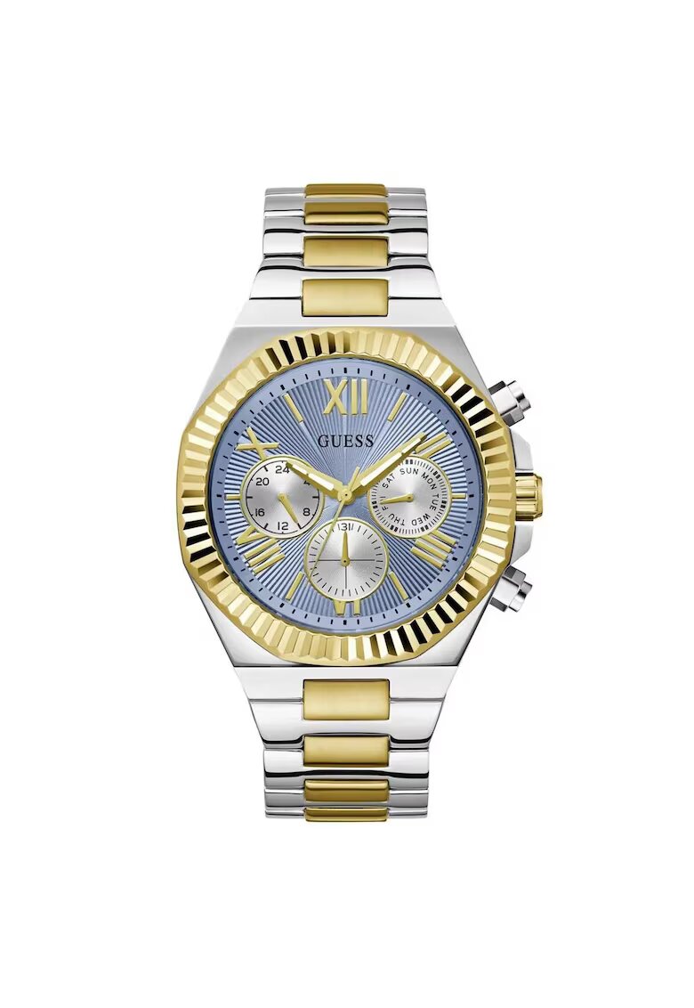GUESS Ceas barbatesc GW0703G3 quartz albastru argintiu 46mm