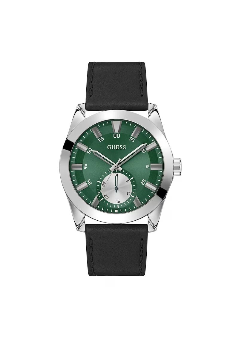 GUESS Ceas barbatesc GW0793G1 - 44mm - curea piele ecologica - metalizat - negru