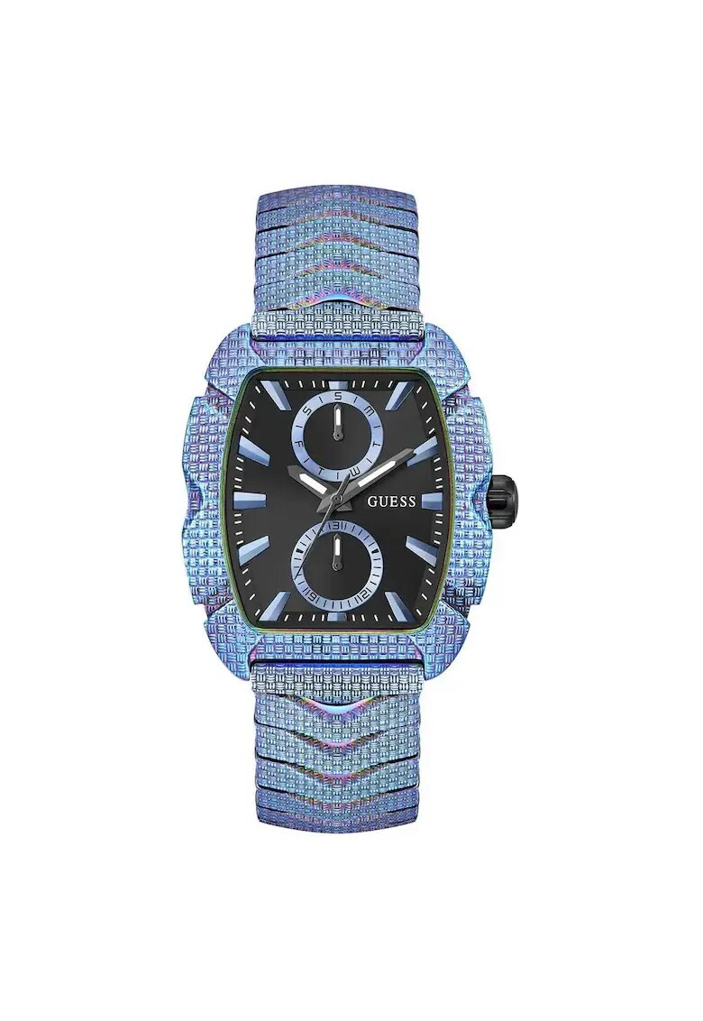 GUESS Ceas barbatesc model GW0885G2 - mecanism Quartz - carcasa neagra - curea albastra - 39mm - 5ATM