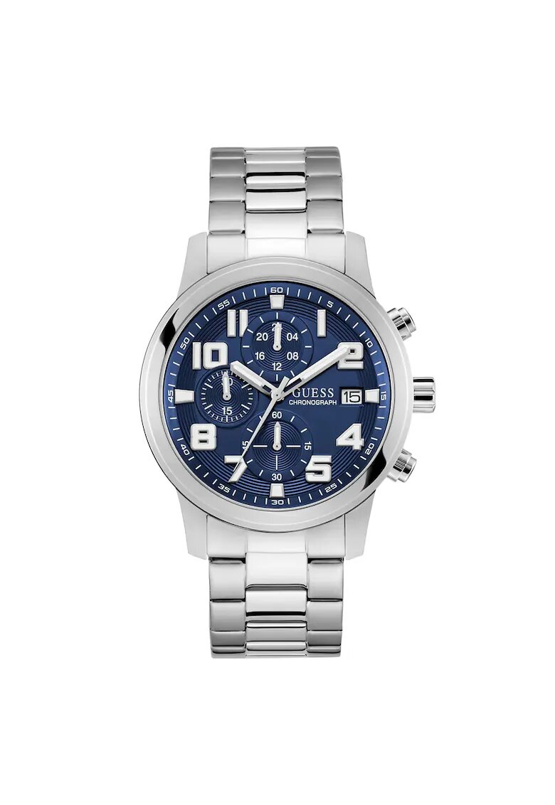 GUESS Ceas barbati GW0917G1 - quartz - otel - gri metalizat - 44mm - 5 ATM