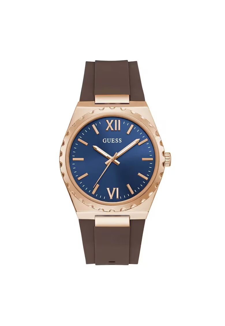GUESS Ceas barbati U1451G2M - quartz - maro - silicon - 42mm