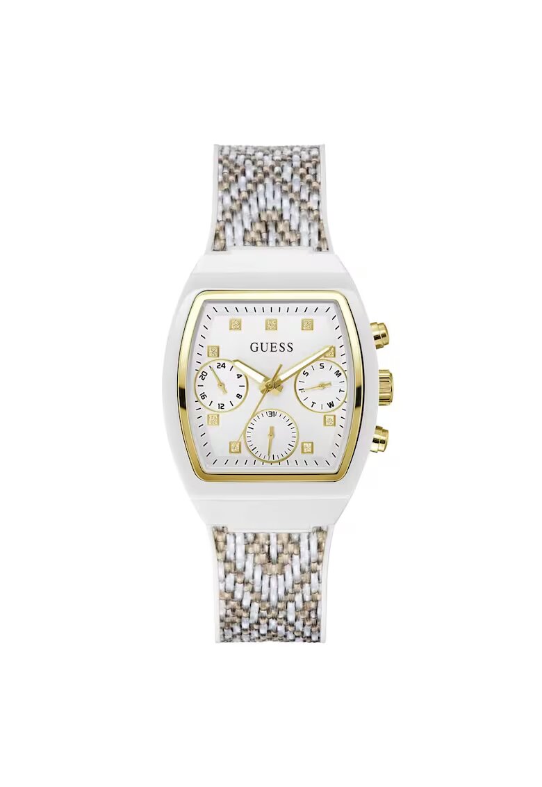 GUESS Ceas dama GW0863L2 argintiu 36mm silicon 3ATM