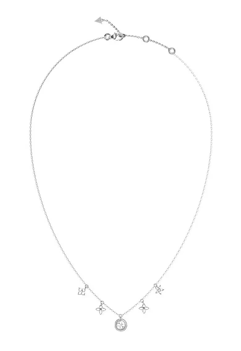 GUESS Colier cu pandantive cu zirconia - Argintiu