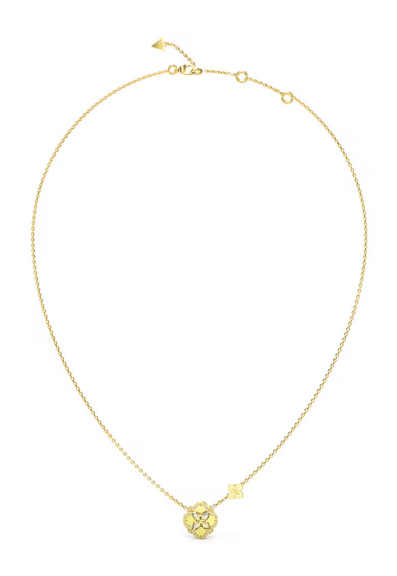 GUESS Colier cu pandantive decorate cu cristale - Auriu