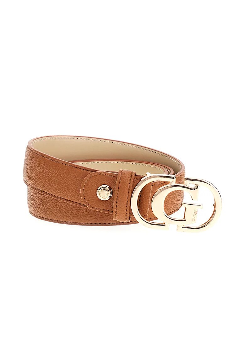 GUESS Curea cu catarama cu logo Caledra - Portocaliu stins