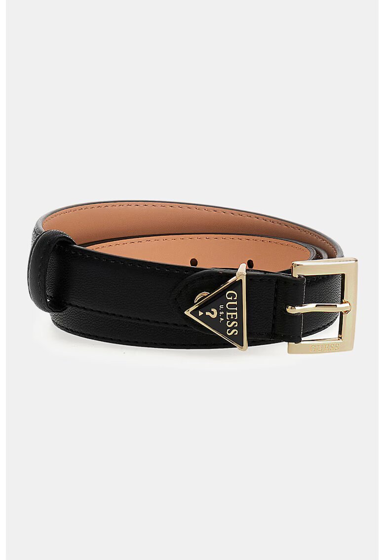 GUESS Curea din piele ecologica cu detaliu logo
