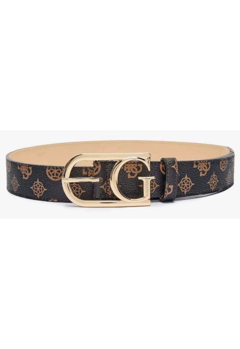 GUESS Curea din piele ecologica cu logo -