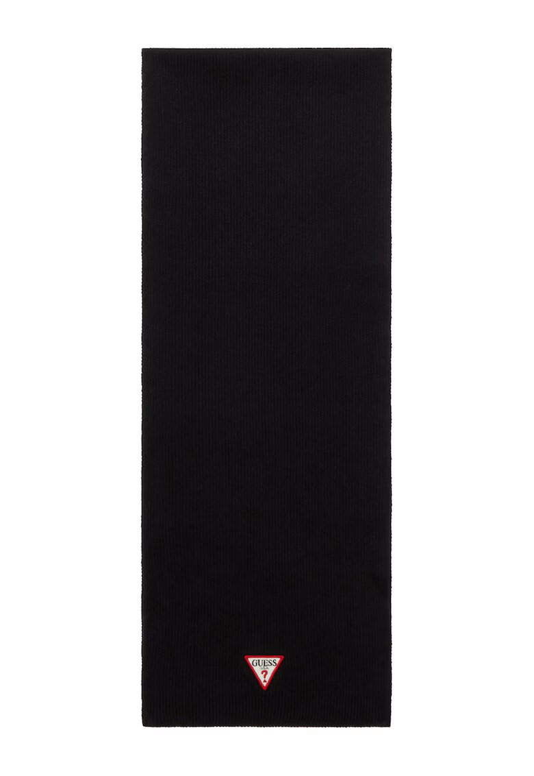 GUESS Fular cu logo brodat - Negru