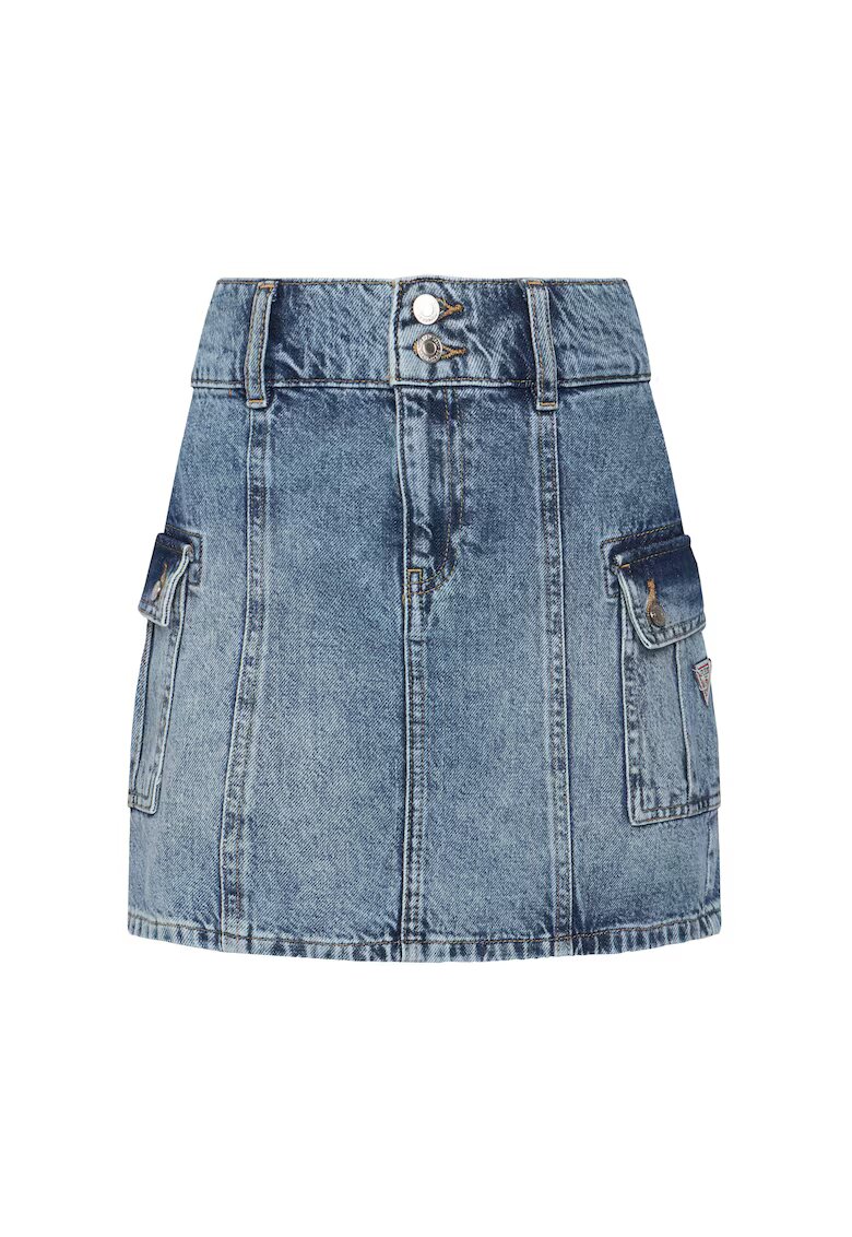 GUESS Fusta - Denim - Albastru