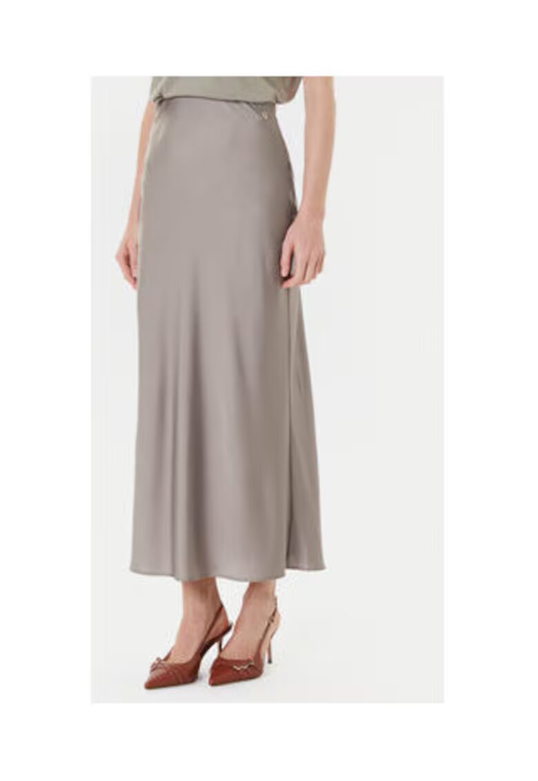 GUESS Fusta midi cu talie inalta