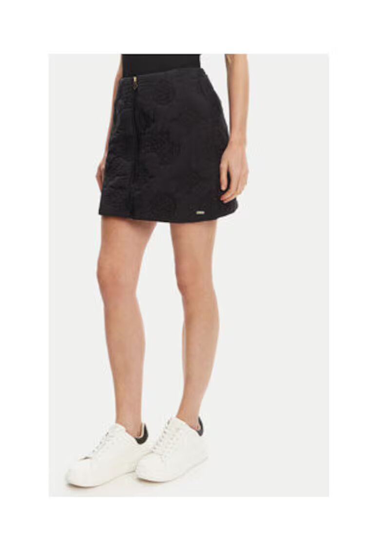 GUESS Fusta mini din poliamida cu fermoar