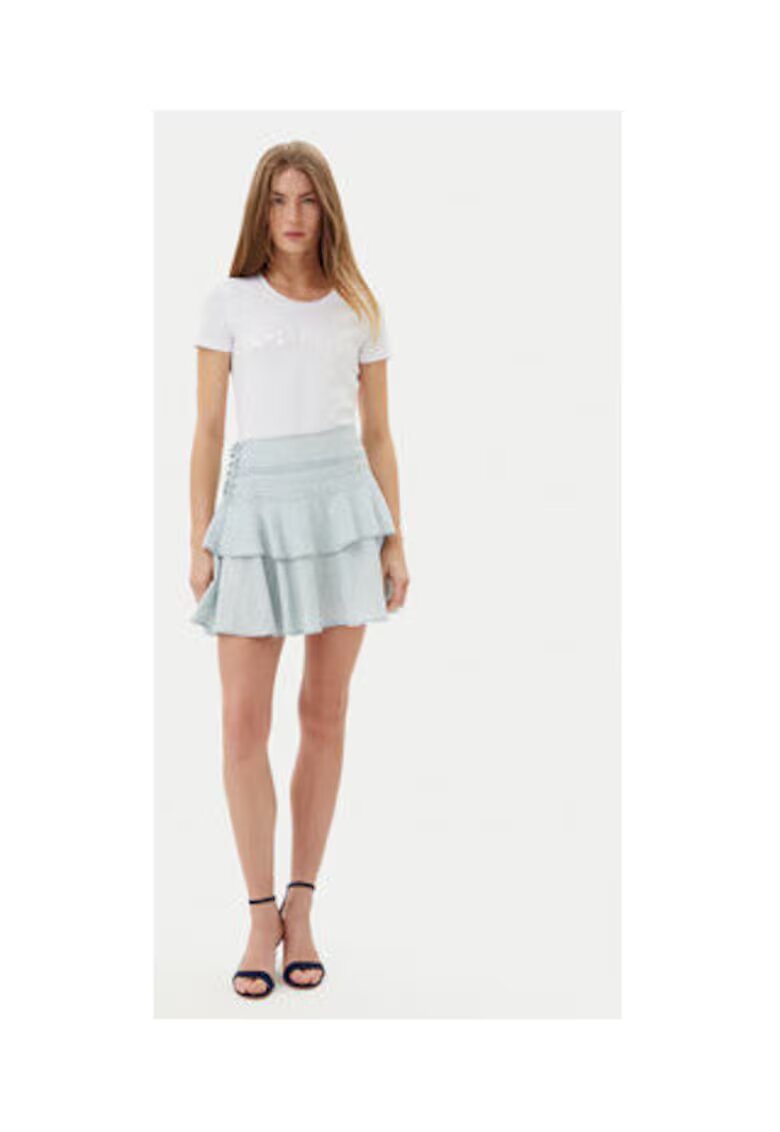 GUESS Fusta scurta cu amestec de lyocell