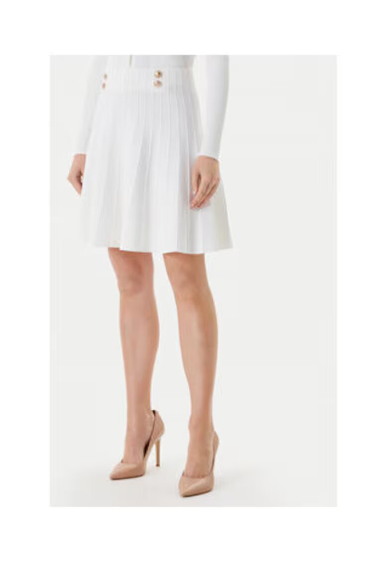GUESS Fusta scurta striata cu croiala evazata