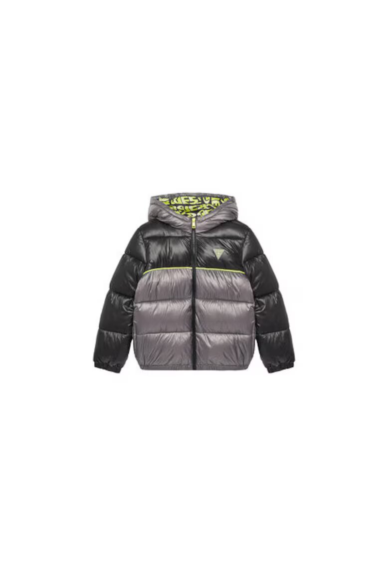 GUESS Geaca cu fermoar si logo discret