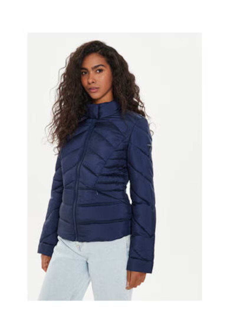 GUESS Geaca de iarna uni cu guler inalt -