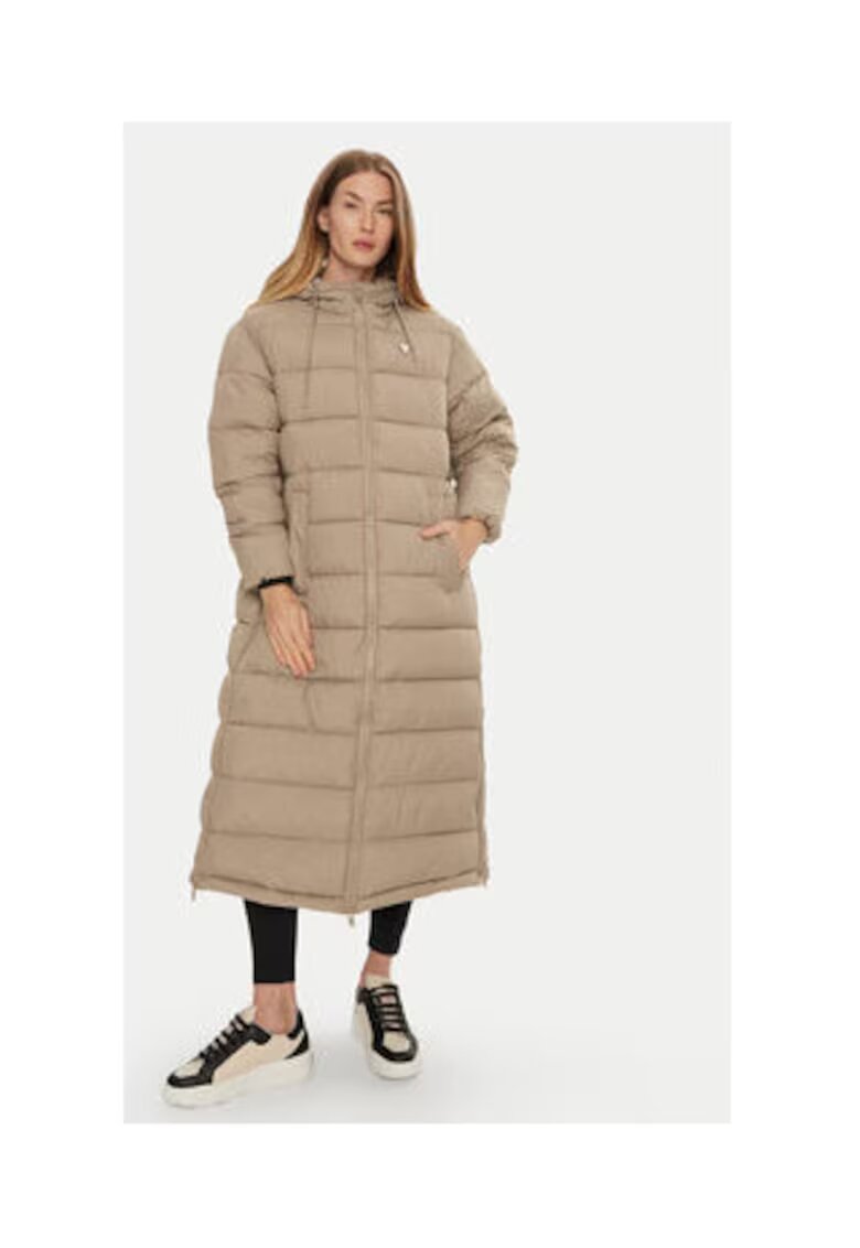 GUESS Geaca lunga cu puf si fermoar