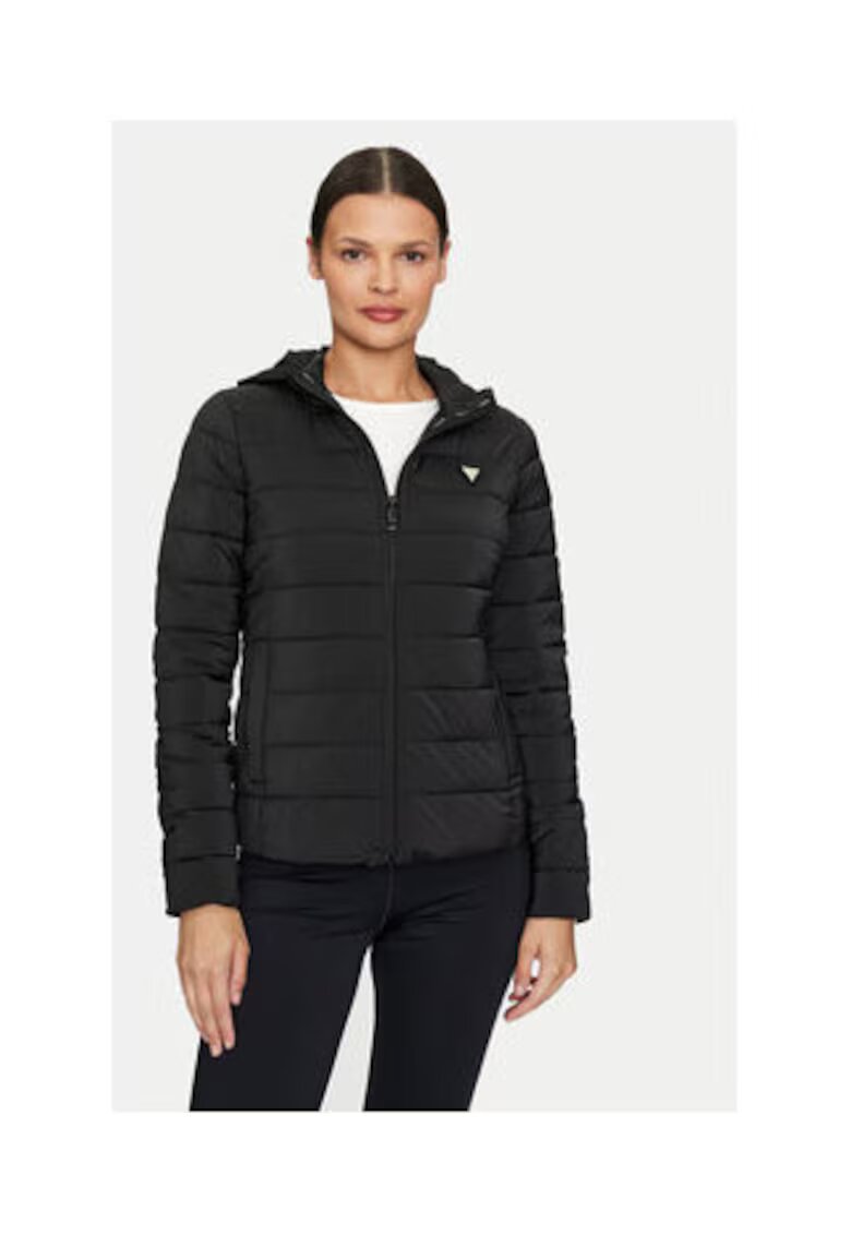GUESS Geaca regular fit cu gluga