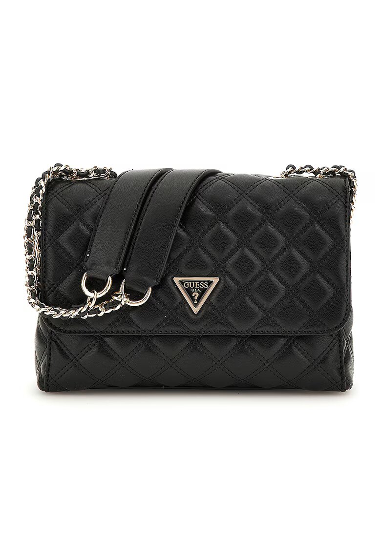 GUESS Geanta crossbody cu bareta convertibila Giully - Verde