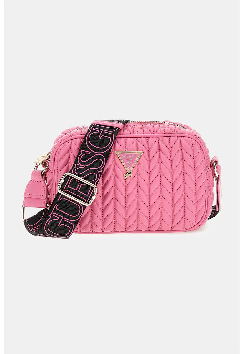 GUESS Geanta crossbody cu design matlasat - Roz