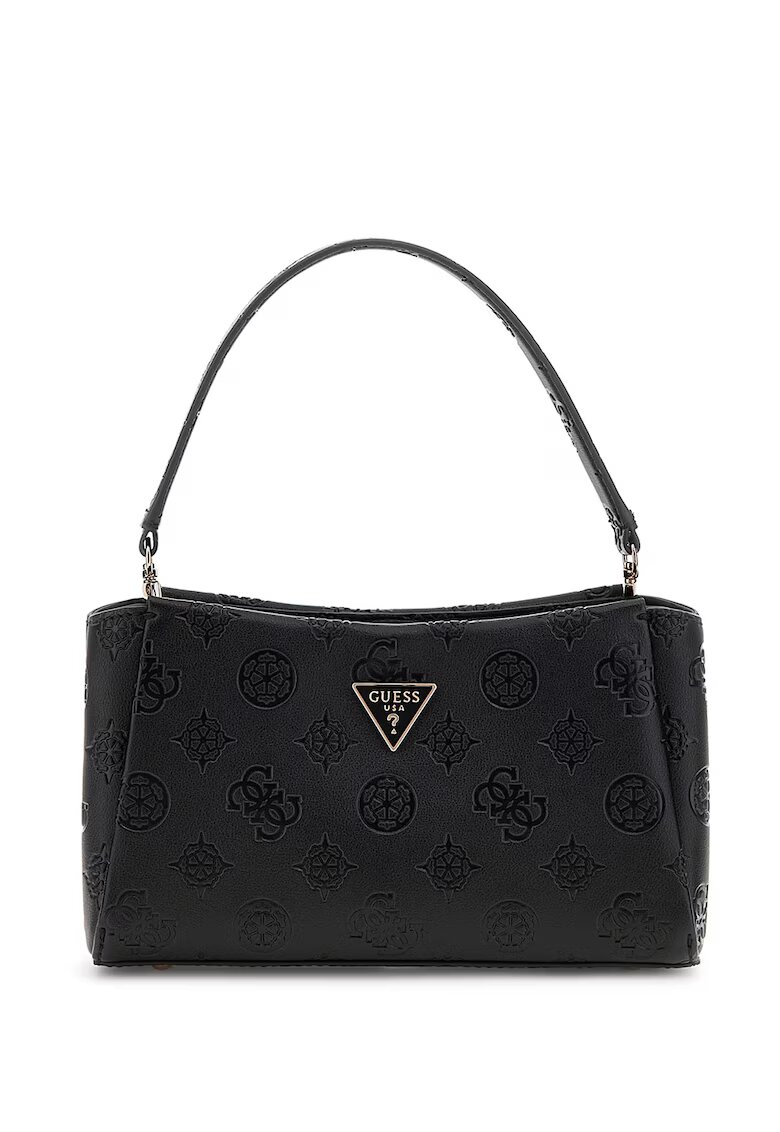 GUESS Geanta crossbody din piele ecologica cu model monograma - Negru