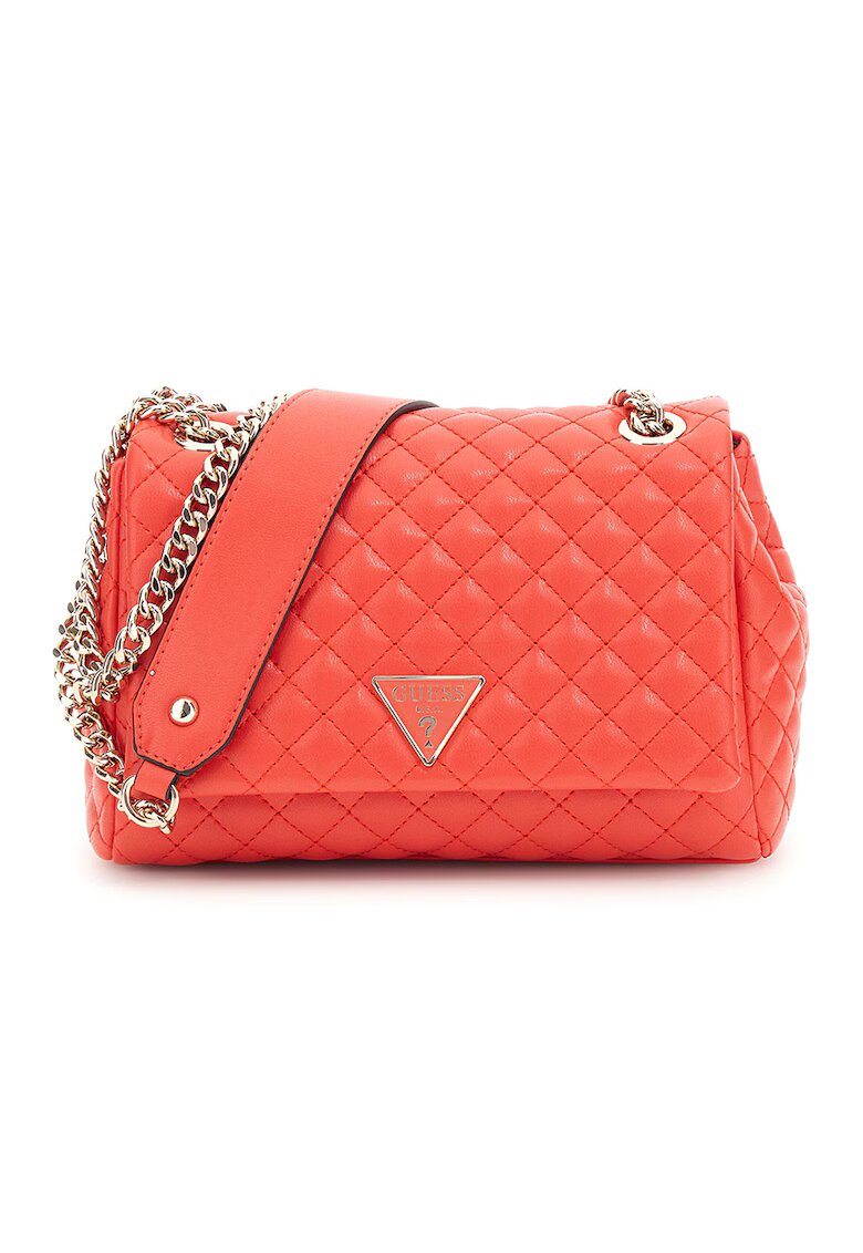 GUESS Geanta crossbody din piele ecologica Rianee - Coral