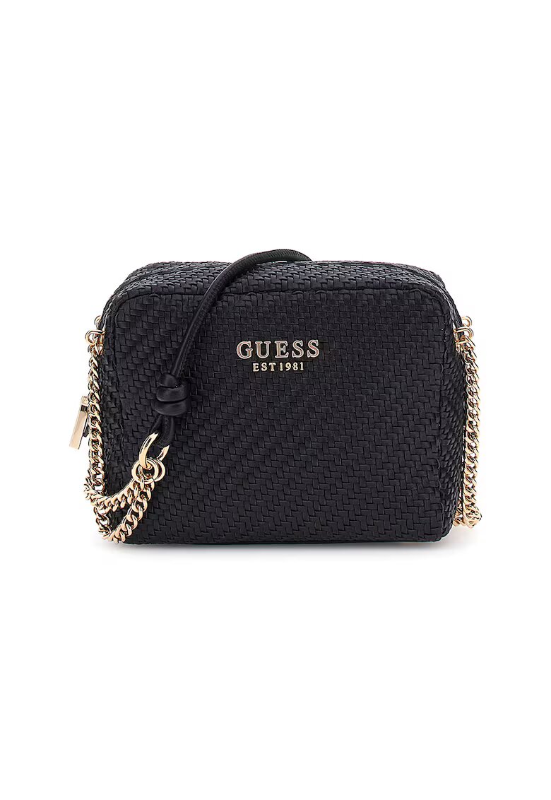 GUESS Geanta de umar cu aspect impletit - Negru