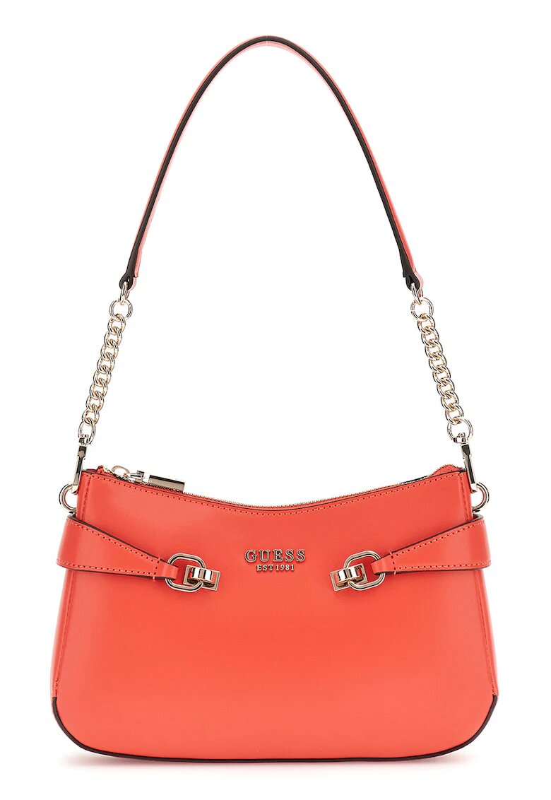 GUESS Geanta de umar cu bareta din lant Lorelai - Coral