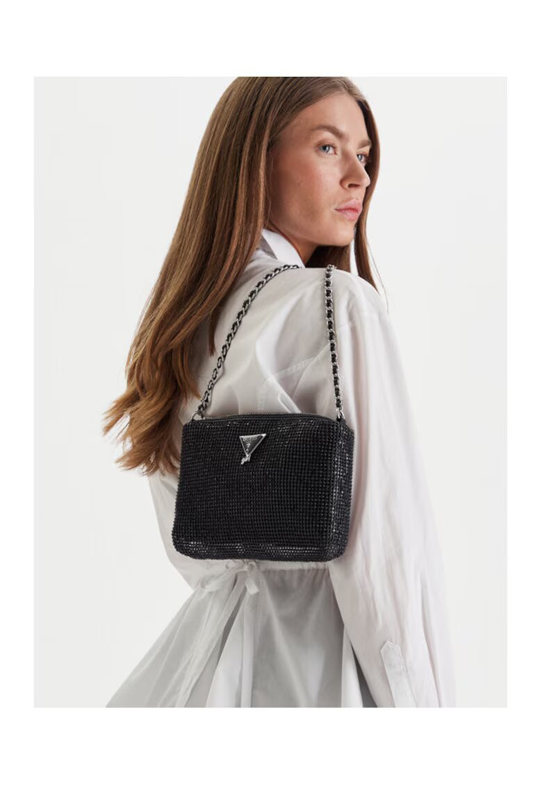 GUESS Geanta pentru femei - material sintetic - negru