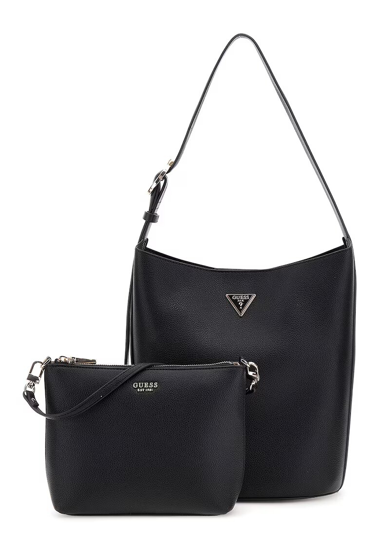 GUESS Geanta tote din piele ecologica cu etui interior detasabil - Negru