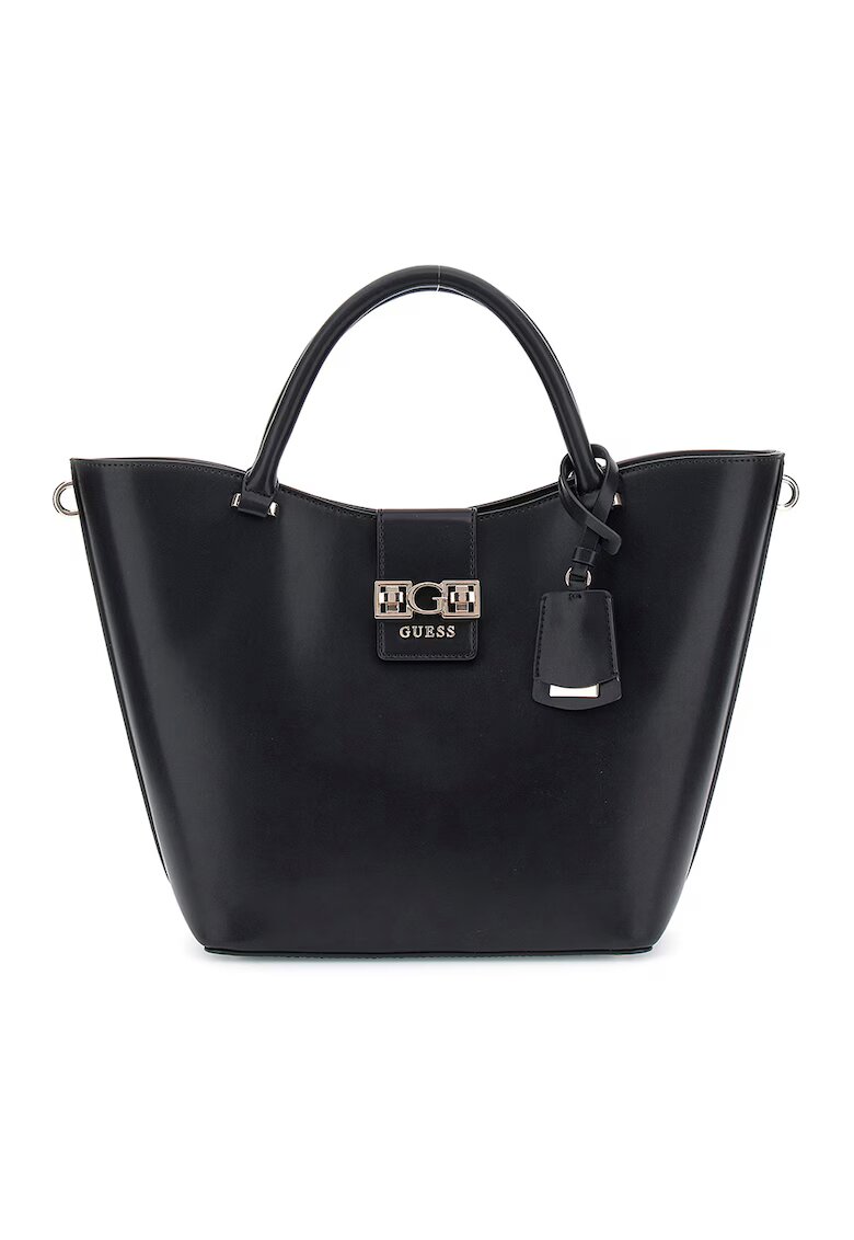 GUESS Geanta tote din piele ecologica - Negru