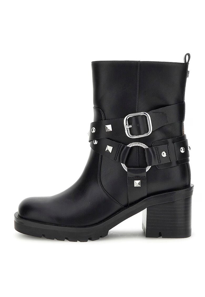 GUESS Ghete biker de piele ecologica - Negru