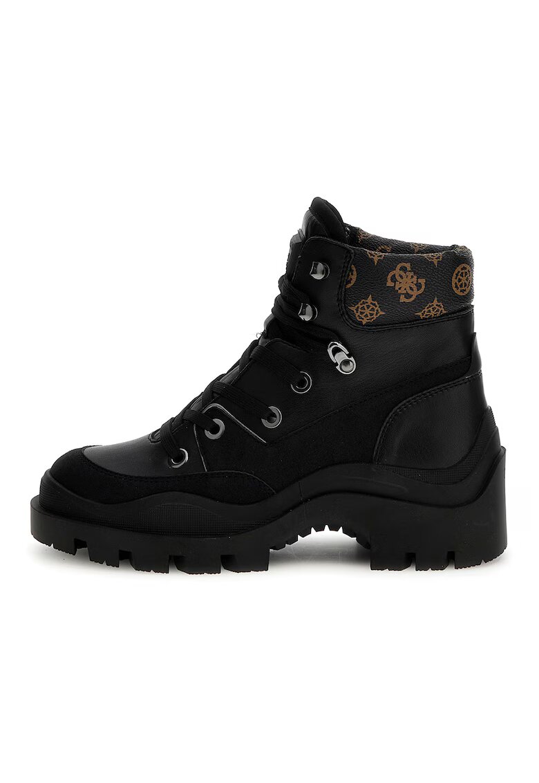 GUESS Ghete cu sireturi Yia - Negru