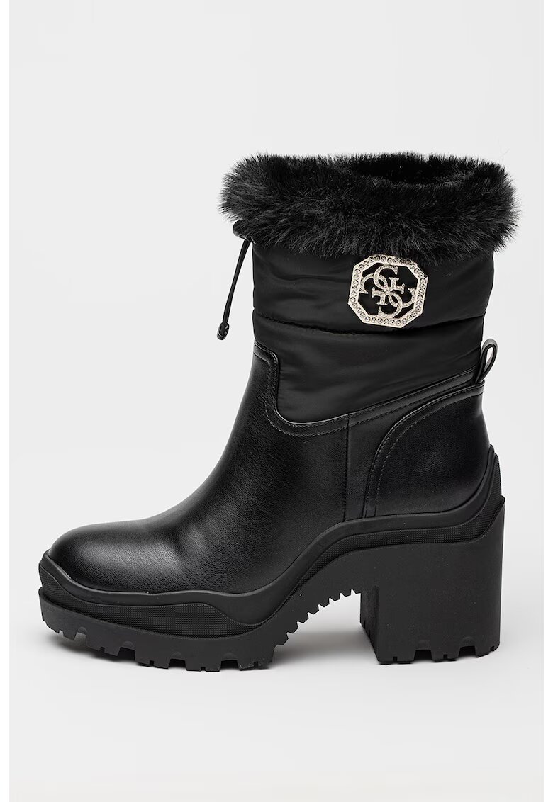 GUESS Ghete cu toc masiv - Negru