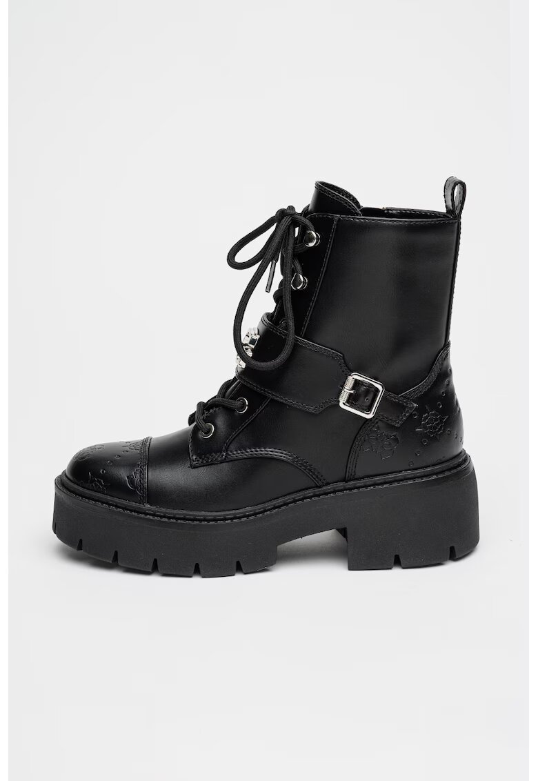 GUESS Ghete de piele ecologica - Negru
