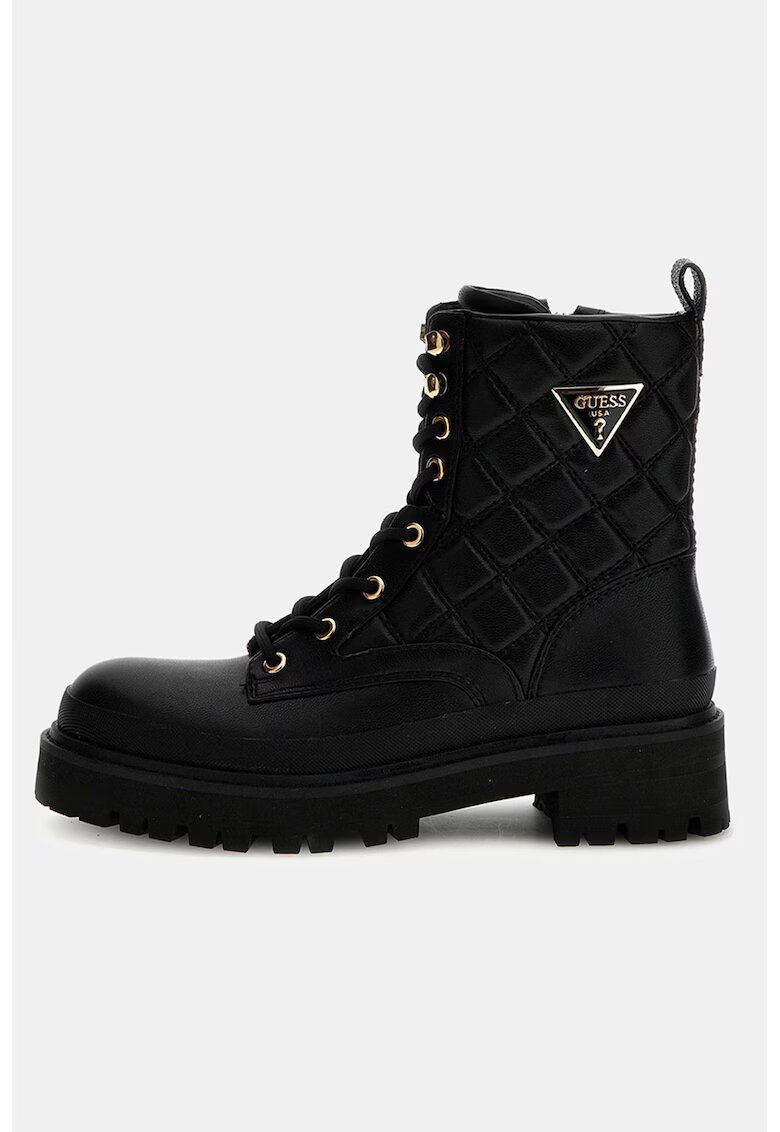 GUESS Ghete din piele ecologica - Negru