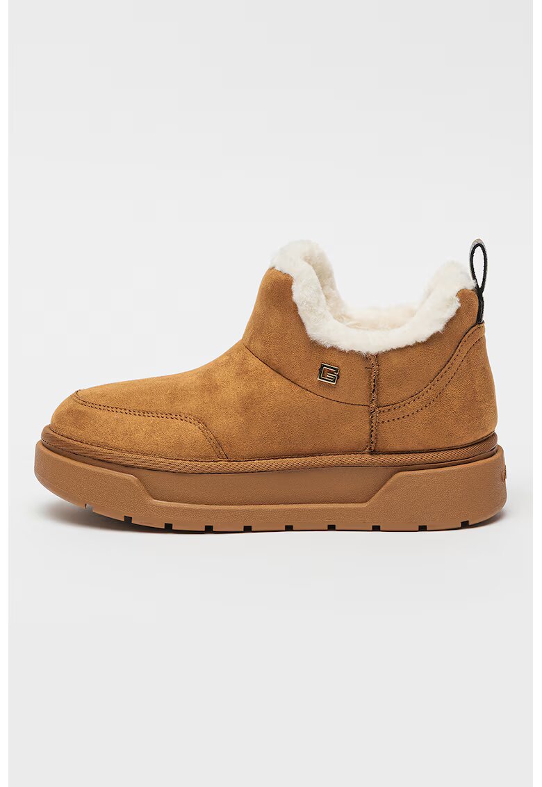 GUESS Ghete slip-on din piele intoarsa ecologica - Caramel