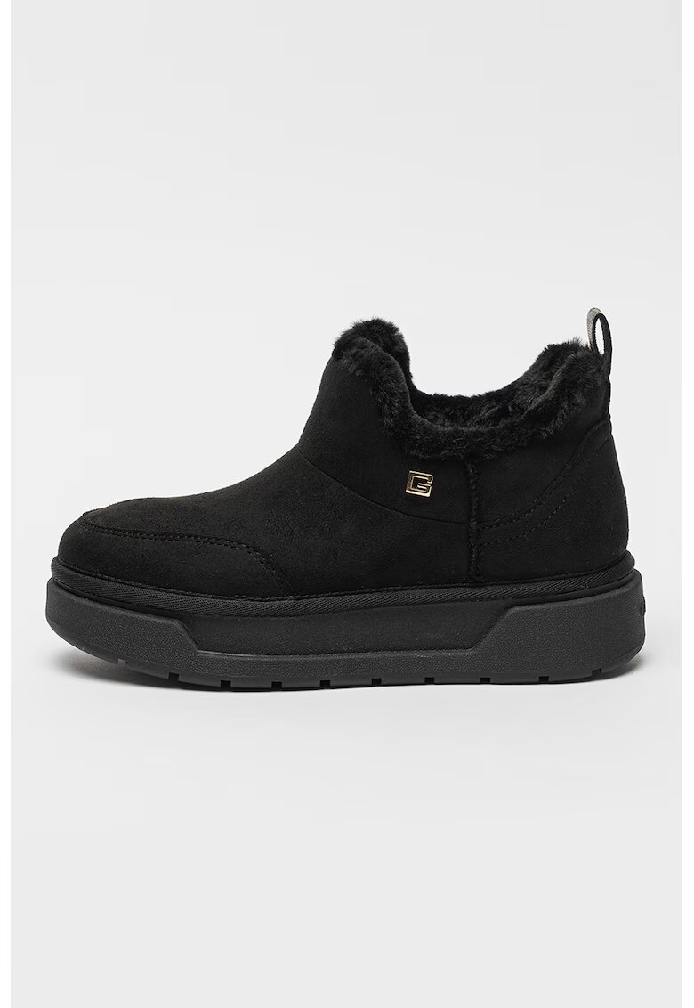 GUESS Ghete slip-on din piele intoarsa ecologica - Negru