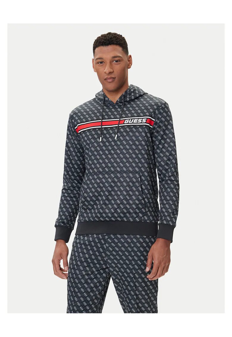 GUESS Hanorac barbati bleumarin cu print