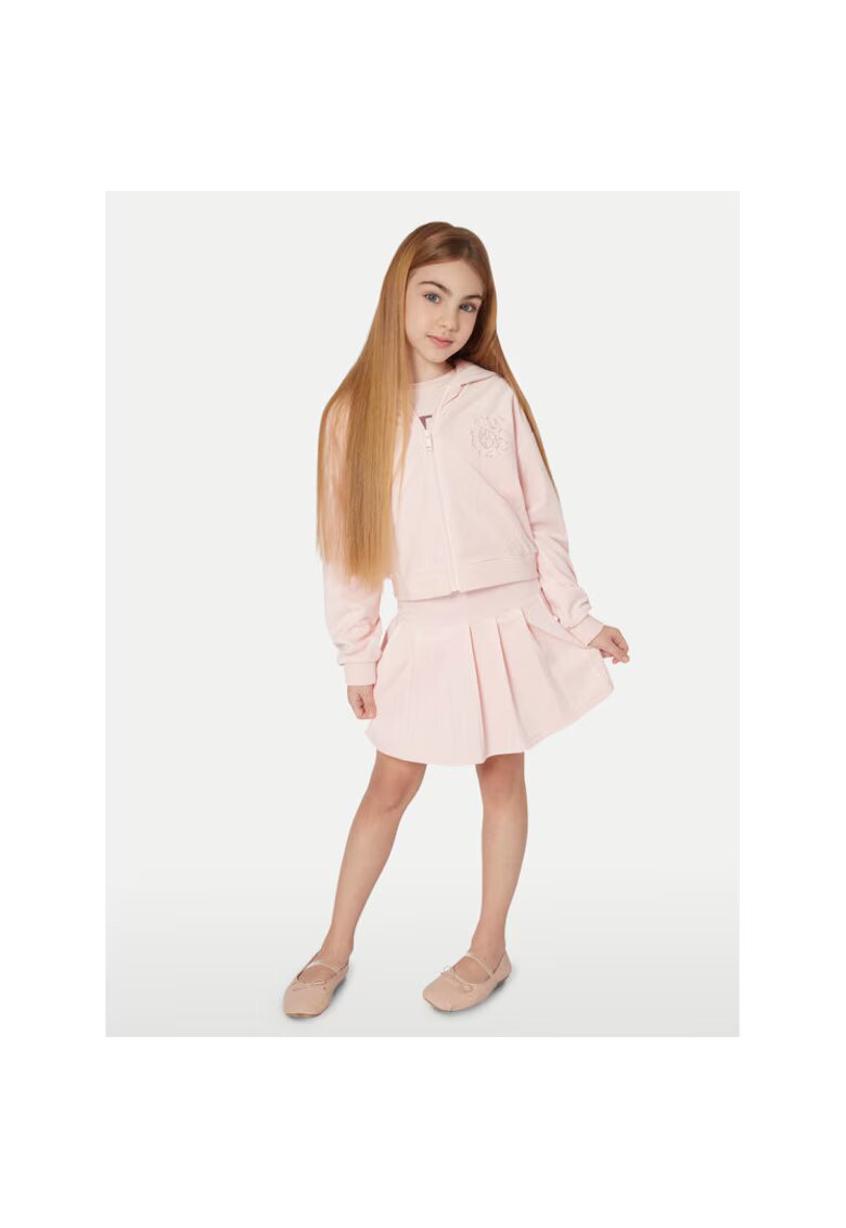 GUESS Hanorac copii cu gluga - roz