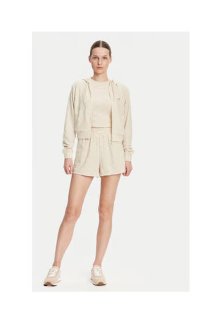 GUESS Hanorac crop cu maneca lunga