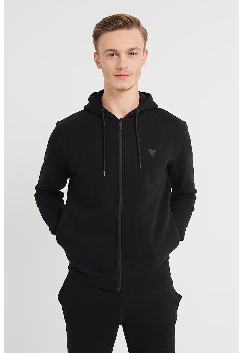 GUESS Hanorac cu fermoar. pentru fitness - Negru