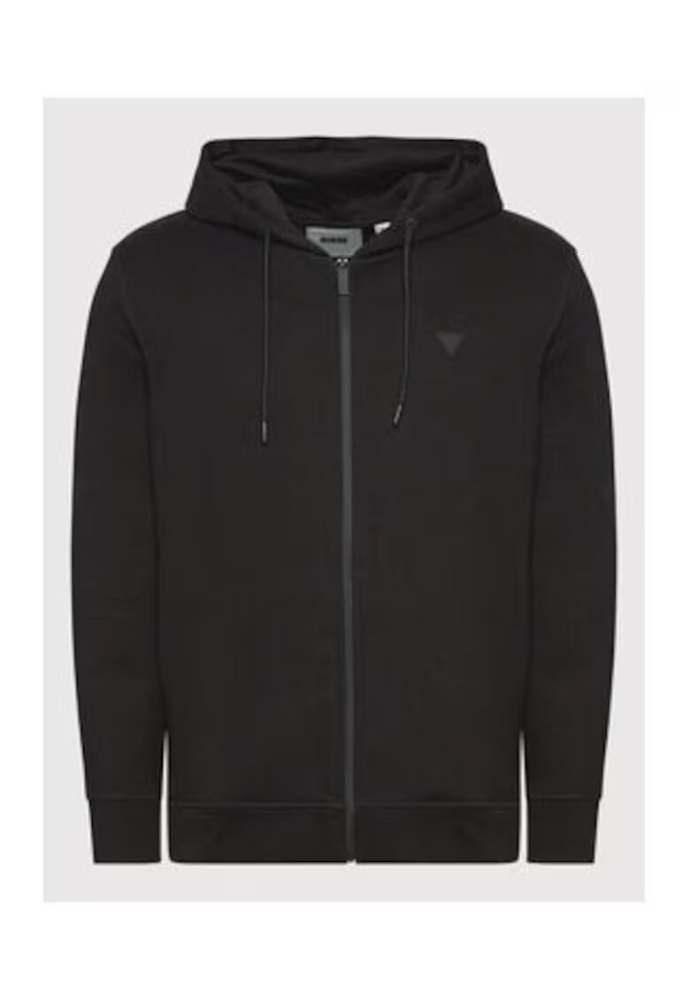 GUESS Hanorac cu fermoar si logo -