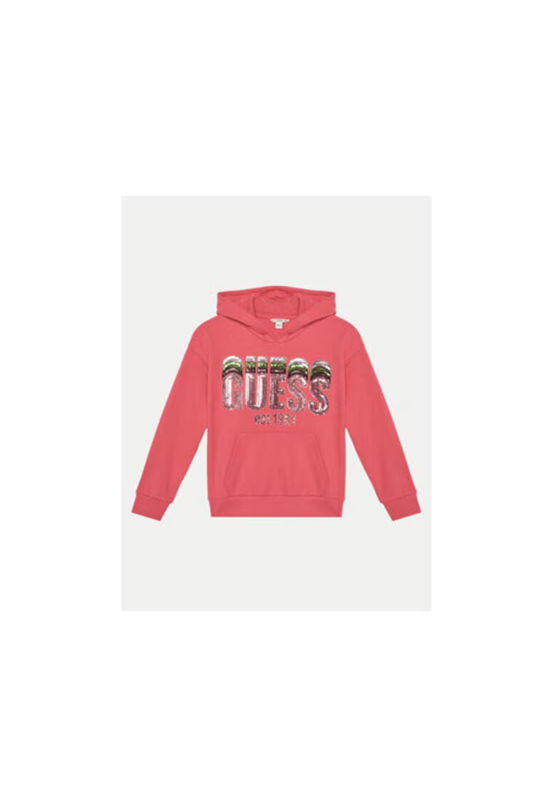 GUESS Hanorac din bumbac cu paiete