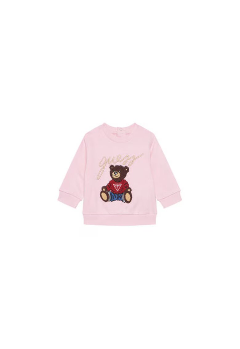 GUESS Hanorac pentru fete - din bumbac cu imprimeu grafic