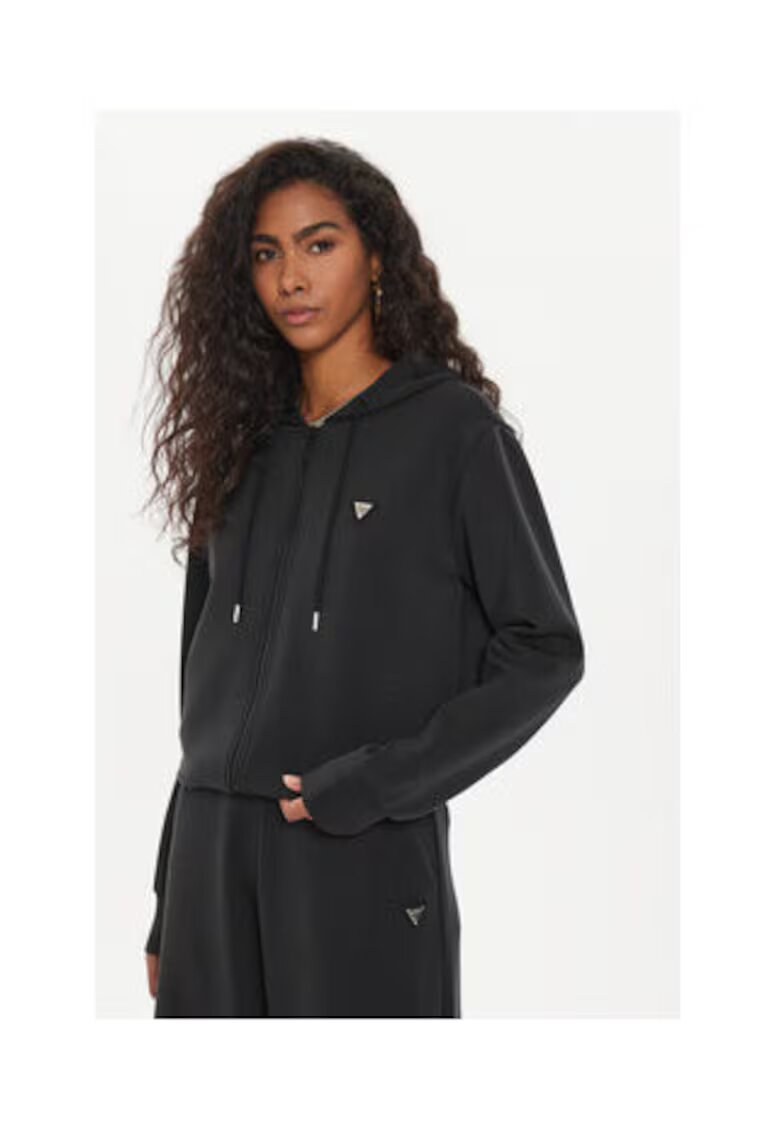 GUESS Hanorac regular fit cu logo mic