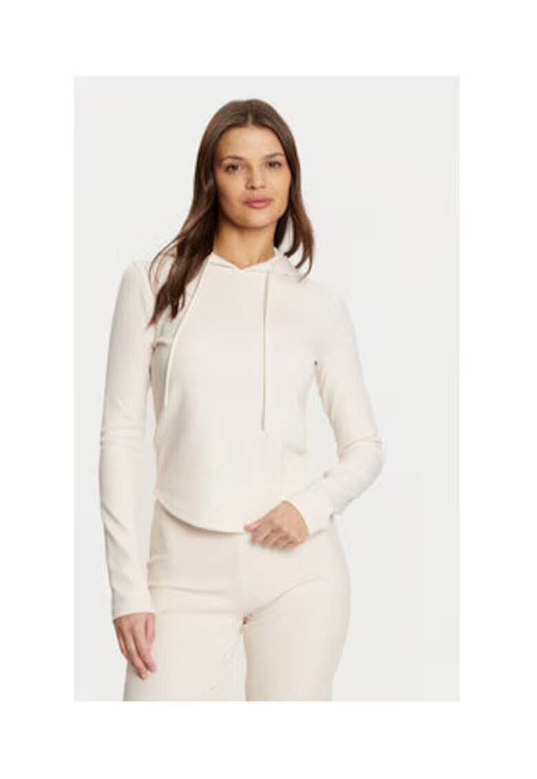 GUESS Hanorac uni cu gluga si snur -