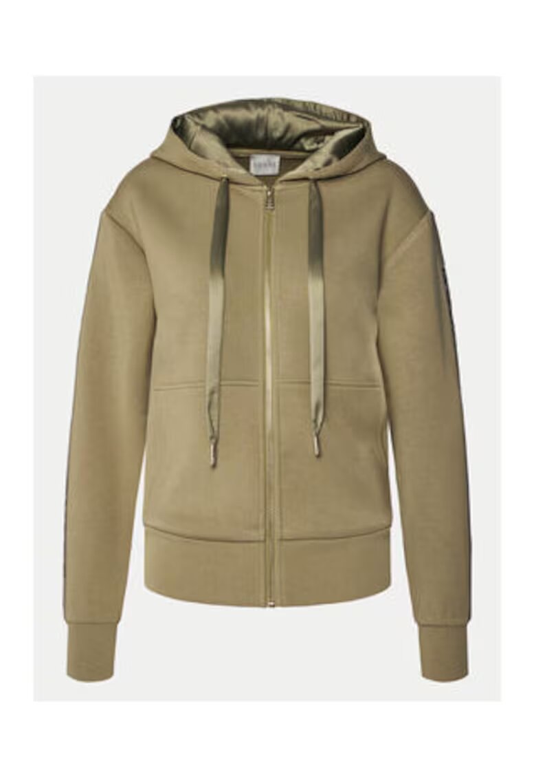 GUESS Hanorc cu fermoar si maneci cazute