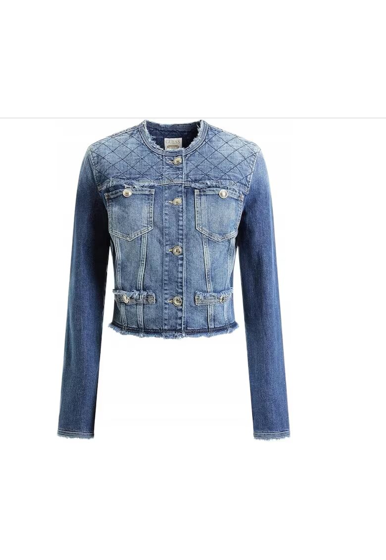GUESS Jacheta dama - Denim - Albastru - Albastru