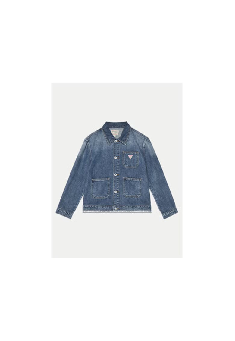 GUESS Jacheta din denim cu buzunare